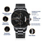 Black Chronograph Watch to my Husband