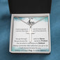 Stainless Cross Necklace with Ball Chain, to my military son from mom