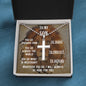 Stainless steel cross neckless for army son