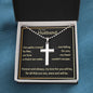 Stainless Cross Necklace to my Husband