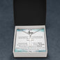 Stainless Cross Necklace with Ball Chain, to my military son from mom