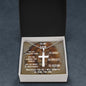 Stainless steel cross neckless for army son