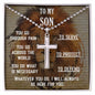 Stainless steel cross neckless for army son