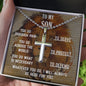 Stainless steel cross neckless for army son