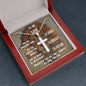 Stainless steel cross neckless for army son