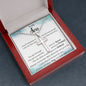 Stainless Cross Necklace with Ball Chain, to my military son from mom
