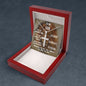 Stainless steel cross neckless for army son