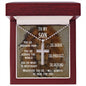 Stainless steel cross neckless for army son