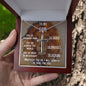 Stainless steel cross neckless for army son