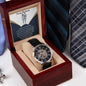 Men's Openwork Watch for my Husband with message card