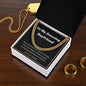 To my amazing boyfriend cuban link chain