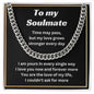 Timeless Cuban Chain to my Soulmate