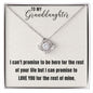 Love Knot Necklace to my Granddaughter