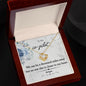 Love Knot Necklace to my co-pilot, Pilot wife jewelry gift, Air Force wife gift