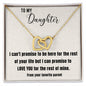 To my daughter necklace, from favorite parent