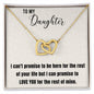 Interlocking Hearts Necklace for Loving Daughter