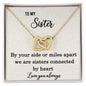 Sister Interlocking Hearts Necklace