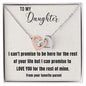 To my daughter necklace, from favorite parent