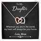 To my Daughter from Mom Heart Neckless