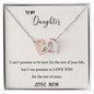 Interlocking Hearts Necklace to my Daughter