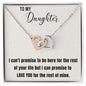 Interlocking Hearts Necklace for Loving Daughter