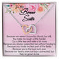To My Bonus Sister, interlocking hearts