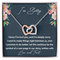Apology Interlocking Hearts Necklace
