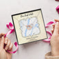 Personalized 'Our First Date' Interlocking Hearts Necklace
