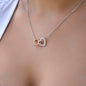 Heart necklace to my gorgeous girlfriend