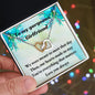 Heart necklace to my gorgeous girlfriend