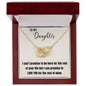 Interlocking Hearts Necklace for Loving Daughter
