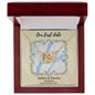 Personalized 'Our First Date' Interlocking Hearts Necklace