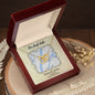 Personalized 'Our First Date' Interlocking Hearts Necklace