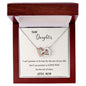 Interlocking Hearts Necklace to my Daughter