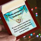 Heart necklace to my gorgeous girlfriend