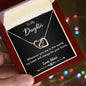 To my Daughter from Mom Heart Neckless