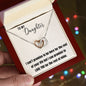 Interlocking Hearts Necklace for Loving Daughter