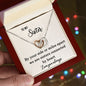 Sister Interlocking Hearts Necklace