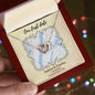 Personalized 'Our First Date' Interlocking Hearts Necklace