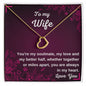 Delicate Heart Necklace to my wife
