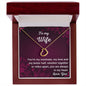 Delicate Heart Necklace to my wife