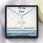 To my son, to my miracle cross chain necklace