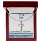 To my son, to my miracle cross chain necklace